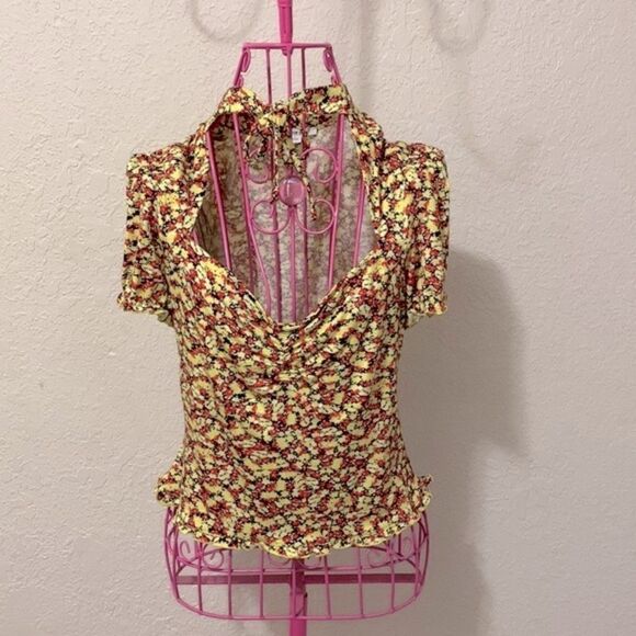 Bar III  blouse floral size large - Picture 5 of 16